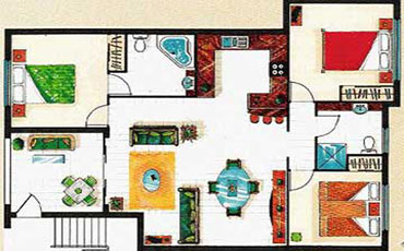 Central Plaza Port Douglas Three Bedroom Apartment Floorplan